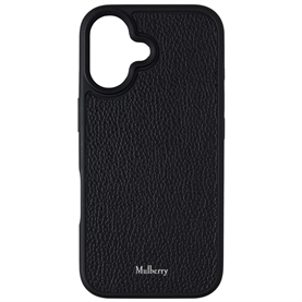 Mulberry Iphone 17 Case Black Small Classic Grain